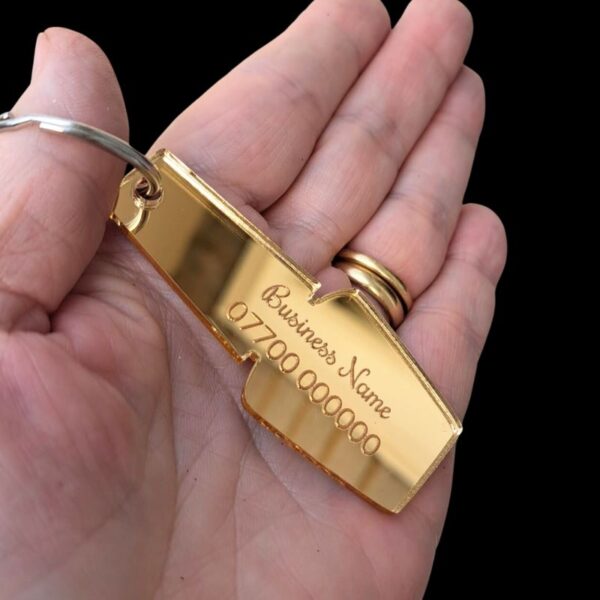 Gold Mirror Keyring