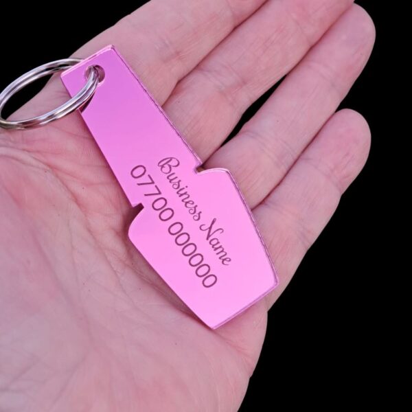 Nail Tech Keyrings, Personalised Nail Salon Keyrings, Nail Techician Gifts, Manicurist Presents, Novelty Salon Promotional Keyrings, Nail Varnish Bottle Keyring - Image 7