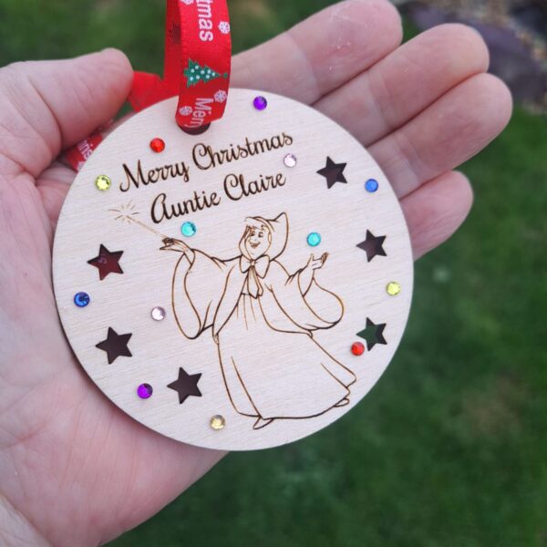 Fairy Godmother Xmas Baubles Personalised Christmas Baubles - Image 2