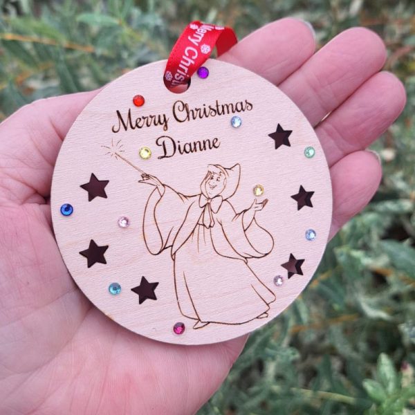Fairy Godmother Xmas Baubles Personalised Christmas Baubles - Image 3