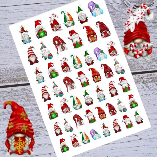 Gnome Gonk Christmas Water Decal Design 1