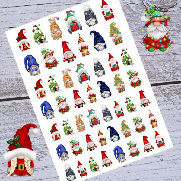 Gnome Gonk Christmas Water Decal Design 2
