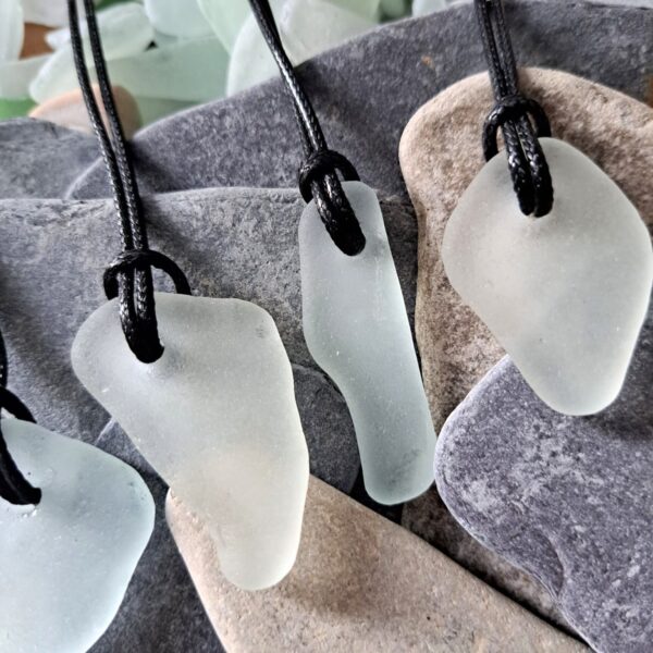 Sea Glass Pendants, Unisex Hippy Necklace, Boho Surf Necklace, Jewellery Xmas Gift, Complete With Gift Box - Image 11