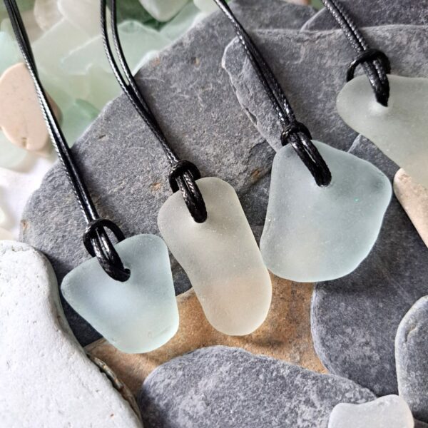 Sea Glass Pendants, Unisex Hippy Necklace, Boho Surf Necklace, Jewellery Xmas Gift, Complete With Gift Box - Image 12