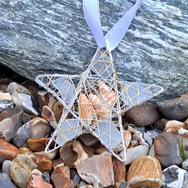 Sea Glass Christmas Bauble Decoration Xmas Beach Themed Decorations Festive Gifts