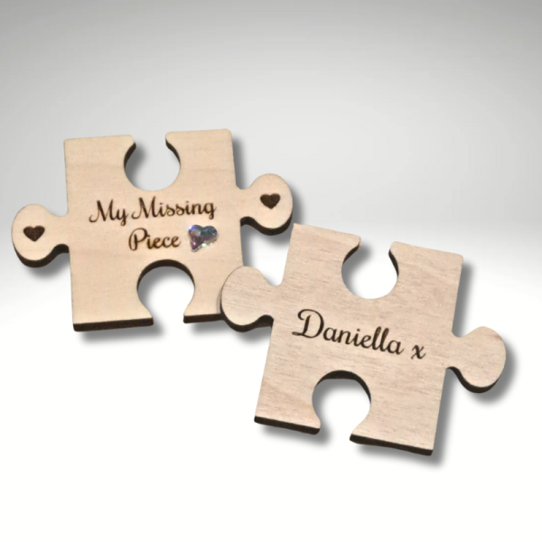 Personalised My Missing Piece Puzzle Piece, Anniversary Wedding Present, Valentine Love Gift, Unisex For Him Or For Her Keepsake Gift - Image 7