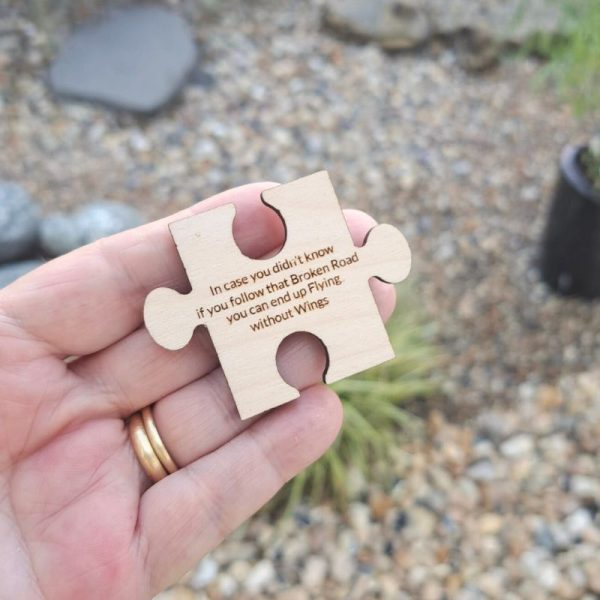 Personalised My Missing Piece Puzzle Piece, Anniversary Wedding Present, Valentine Love Gift, Unisex For Him Or For Her Keepsake Gift - Image 3