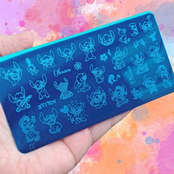 Disney Stitch Nail Art Stamping Plate Design 181