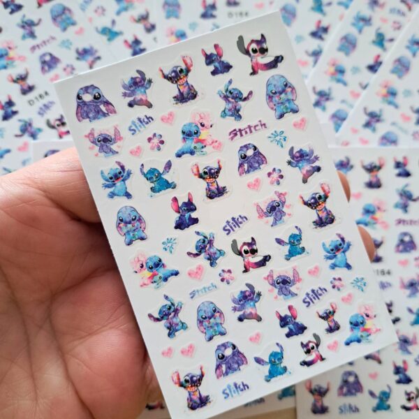 Disney Stitch Nail Art Stickers Design 164