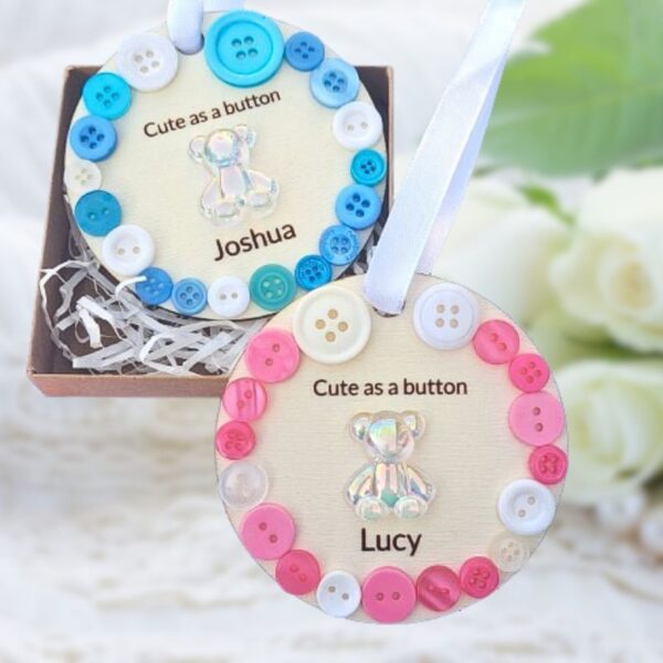 Cute As A Button Baby Baubles