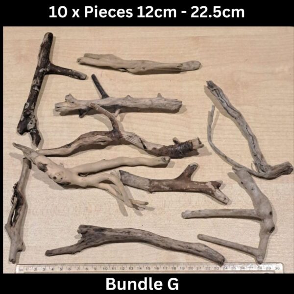 Driftwood 10 x Pieces 12cm - 22.5cm Bundle G