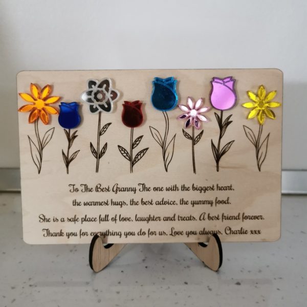 Personalised Mum Birthday Gifts, Personalised Mothers Day Gift For Mum, Gifts For Her, Mummy Keepsake Plaque, Nan Birthday Presents Design A - Image 3