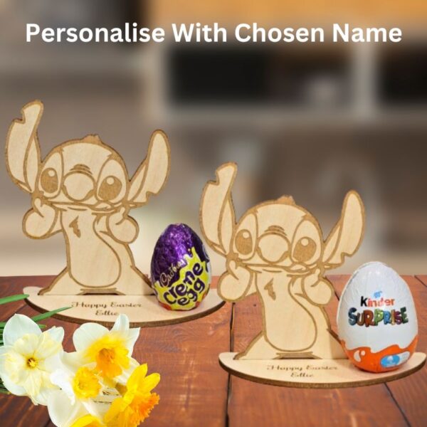 Disney Stitch Personalised Creme Egg Holder, Stitch Easter Egg Holder - Image 2