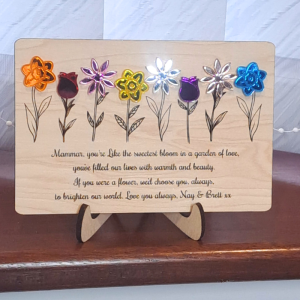 Mum Birthday Gifts, Personalised Mothers Day Gift For Mum, Gifts For Her, Mummy Keepsake Plaque, Nan Birthday Presents Design B - Image 4