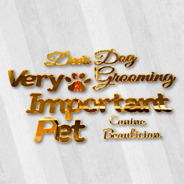 Acrylic Personalised Names, Wedding Place Names, Mirror Acrylic Cake Topper Names, Script Name Plaques - Image 2