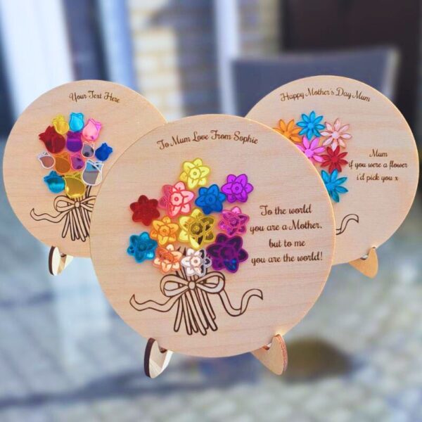 Personalised Flower Plaques