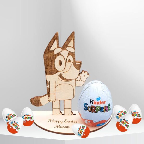 Bluey Personalised Creme Egg Holder, Personalised Bluey Easter Egg Holder, Bluey Kinder Egg Holder - Image 2