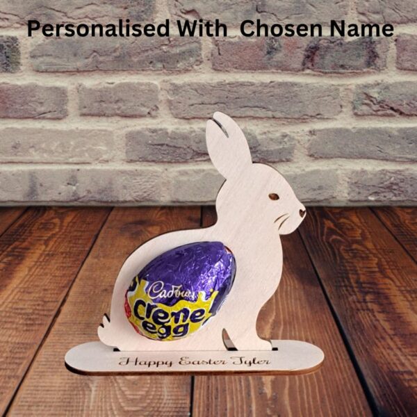 Wooden Bunny's Creme Egg Holder