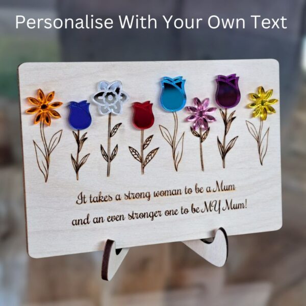 Personalised Mum Birthday Gifts, Personalised Mothers Day Gift For Mum, Gifts For Her, Mummy Keepsake Plaque, Nan Birthday Presents Design A - Image 2