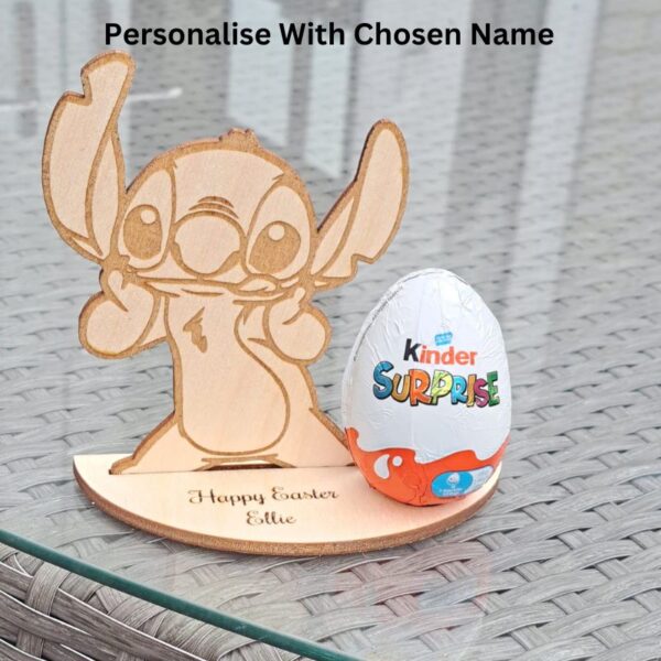 Wooden Stitch Kinder Egg Holder