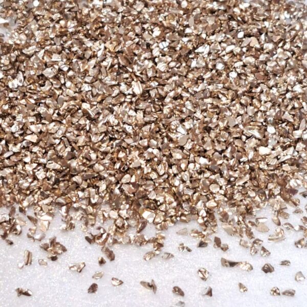 25g Champagne Tiny Crushed Glass Chips Craft, Resin And Nail Art
