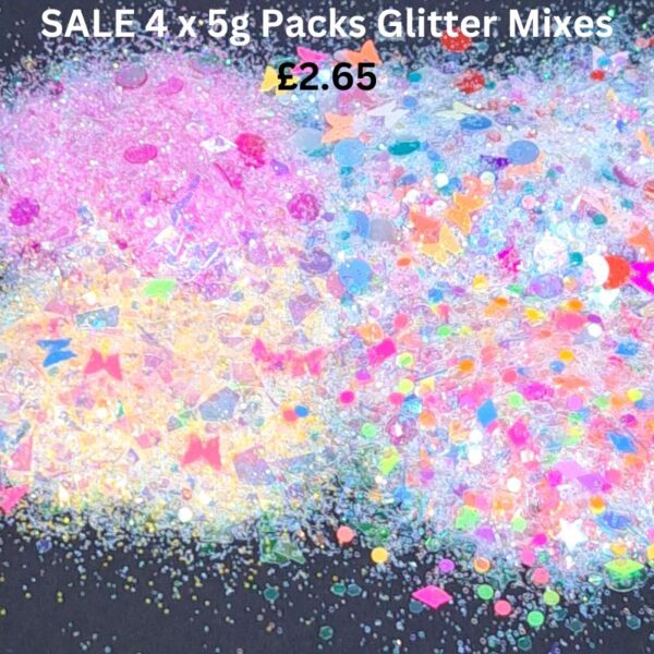 Glitter Mix Bundle, Nail Art Glitters, Craft Glitter, Resin Glitter Mixes, Wax Melts Glitter Set 15 - Image 2