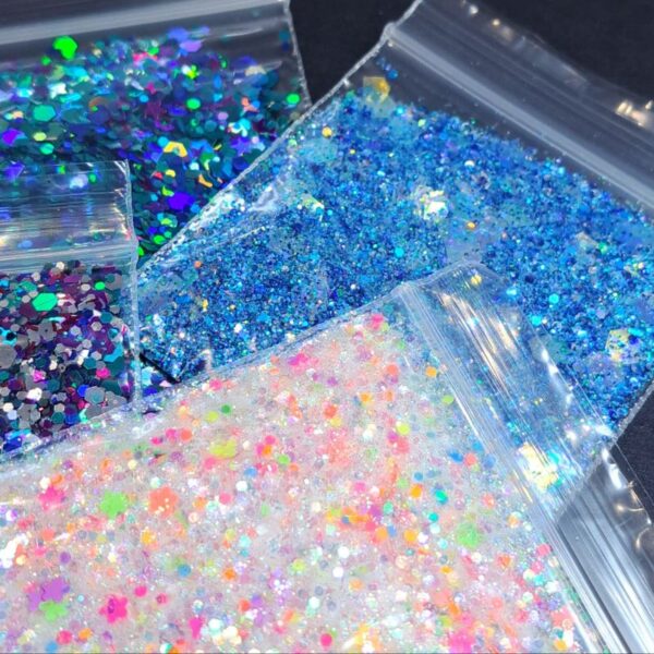 Set 18 Glitter Mix Bundle, 4 x 5g Packs, Nail Art Glitters, Craft Glitter, Resin Glitter Mixes, Wax Melts Glitter - Image 2