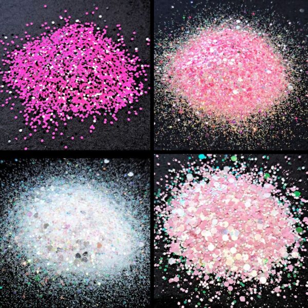 Summer Glitter Mixes, Nail Art Glitters, 4 x 5g Packs, Craft Glitter, Resin Glitter Mixes, Wax Melts Glitter, Set 21 Glitter Bundle - Image 3
