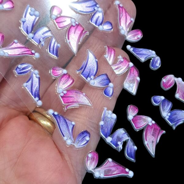 5D Ribbon Nail Art Stickers Design 357 - Image 2
