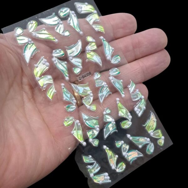 5D Ribbon Nail Art Stickers Design 358