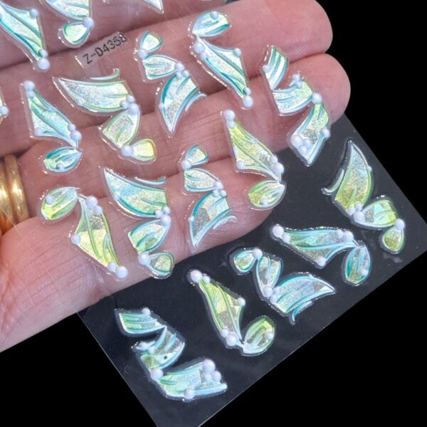 5D Ribbon Nail Art Stickers Design 358 - Image 2