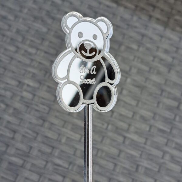 Baby Shower Drinks Stirrers, Personalised Drinks Stirrers, Party Stirrers, Personalised Teddy Bear Swizzle Sticks - Image 4