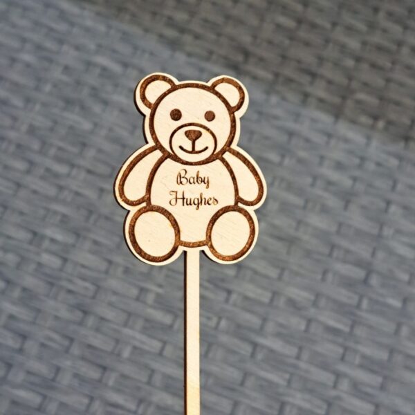 Baby Shower Drinks Stirrers, Personalised Drinks Stirrers, Party Stirrers, Personalised Teddy Bear Swizzle Sticks - Image 7