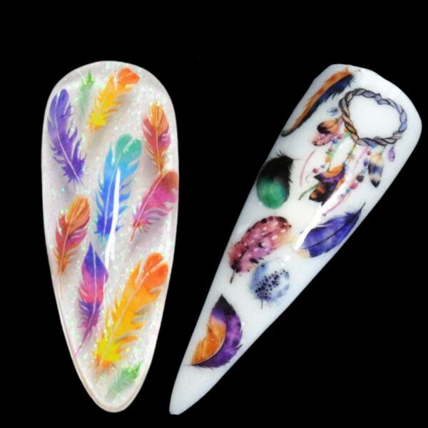 Dreamcatcher And Feather Nail Art stickers Set 14 - Image 2
