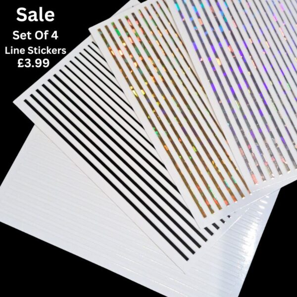 Flexible Line Nail Tape Stickers Set 11
