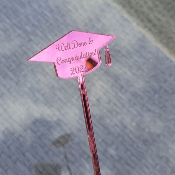 Graduation Drinks Stirrers, Personalised Drinks Stirrers, Party Stirrers, Personalised Graduation Swizzel Sticks - Image 7