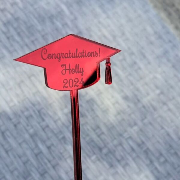 Graduation Drinks Stirrers, Personalised Drinks Stirrers, Party Stirrers, Personalised Graduation Swizzel Sticks - Image 3