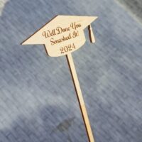 Graduation Drinks Stirrers, Personalised Drinks Stirrers, Party Stirrers, Personalised Graduation Swizzel Sticks - Wooden