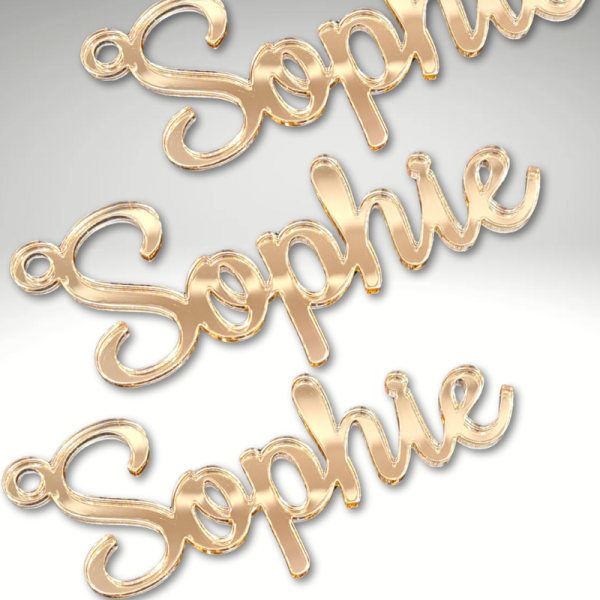 Personalised Name Gift Tags, Mirror Acrylic Gift Tag Names, Script Name Tags, Personalised Present Gift Tags - Image 15