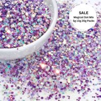 Magical Dots Glitter Mix Purple, Lilac, Ivory