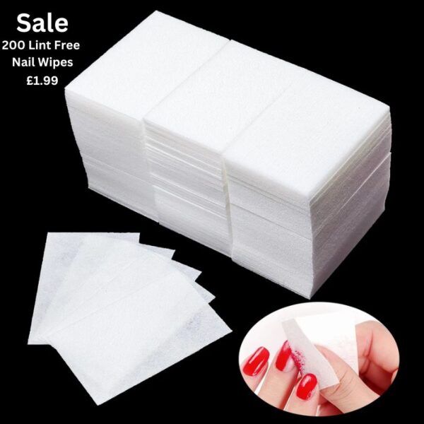 200 Lint Free Nail Wipes