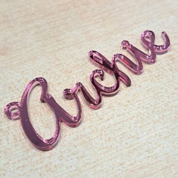Personalised Name Gift Tags, Mirror Acrylic Gift Tag Names, Script Name Tags, Personalised Present Gift Tags - Image 11
