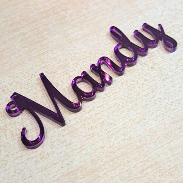 Personalised Name Gift Tags, Mirror Acrylic Gift Tag Names, Script Name Tags, Personalised Present Gift Tags - Image 12