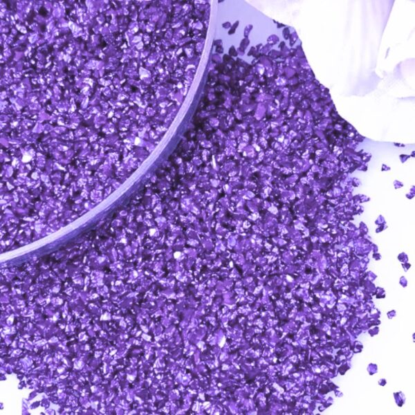 25g Purple Tiny Crushed Glass Chips Craft, Resin And Nail Art