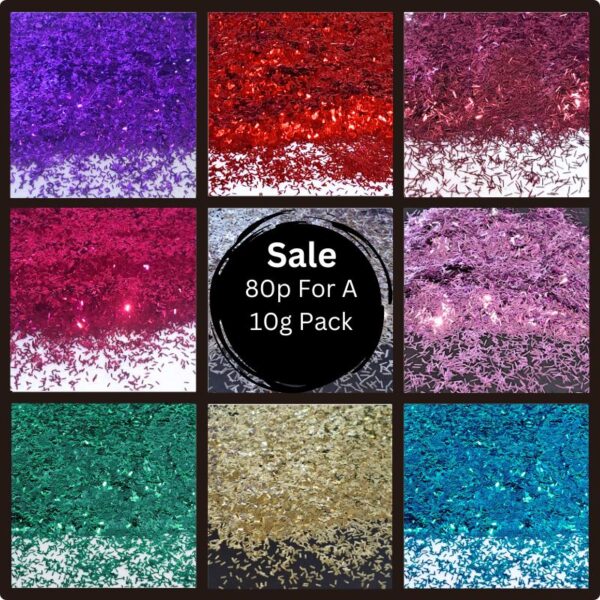 Metallic Glitter Tinsel Nail Art Craft And Resin