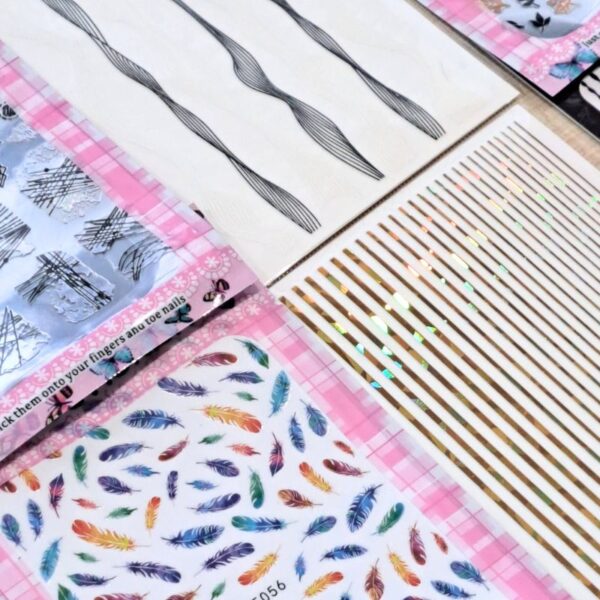 6 x Nail Art Stickers Set Bundle 1 - Image 3