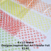 Designer Inspired Nail Art Transfer Foil 4 x 12 Metre Of Each Design Set 3