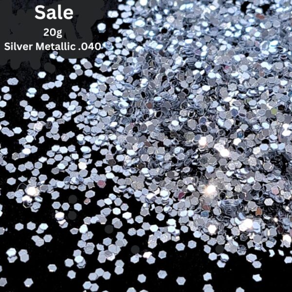 Silver Metallic .040 Nail Art And Craft Glitter
