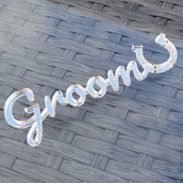 Personalised Wedding Place Names, Mirror Acrylic Wedding Cake Topper Names, Script Name Plaques, Wedding Table Decoration, Wedding Anniversary - Image 4