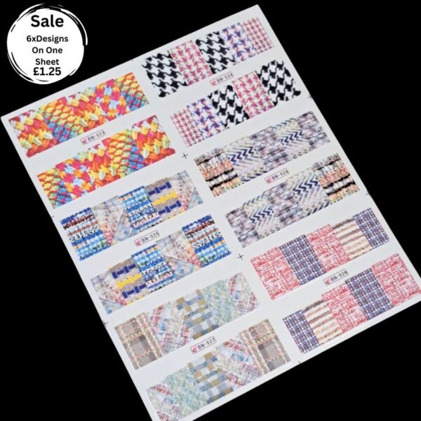 6 x Knitted Designs On One Sheet Design 6
